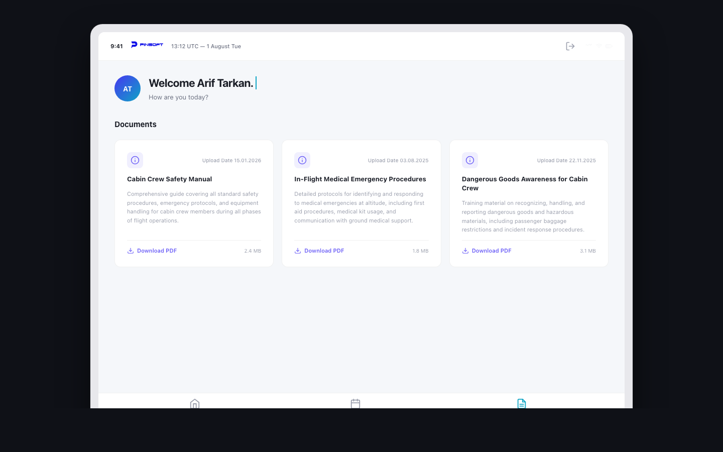 Cabin App — Tablet 3