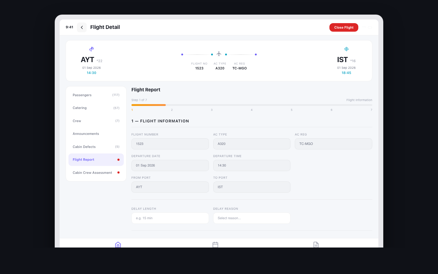 Cabin App — Tablet 5