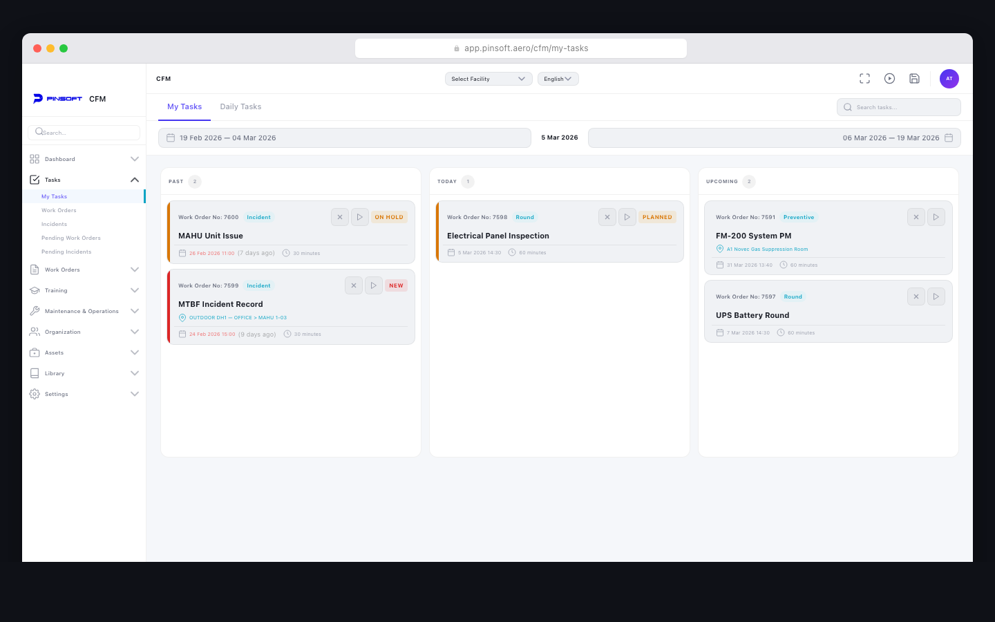 Critical Facility Management — Web Responsive 2