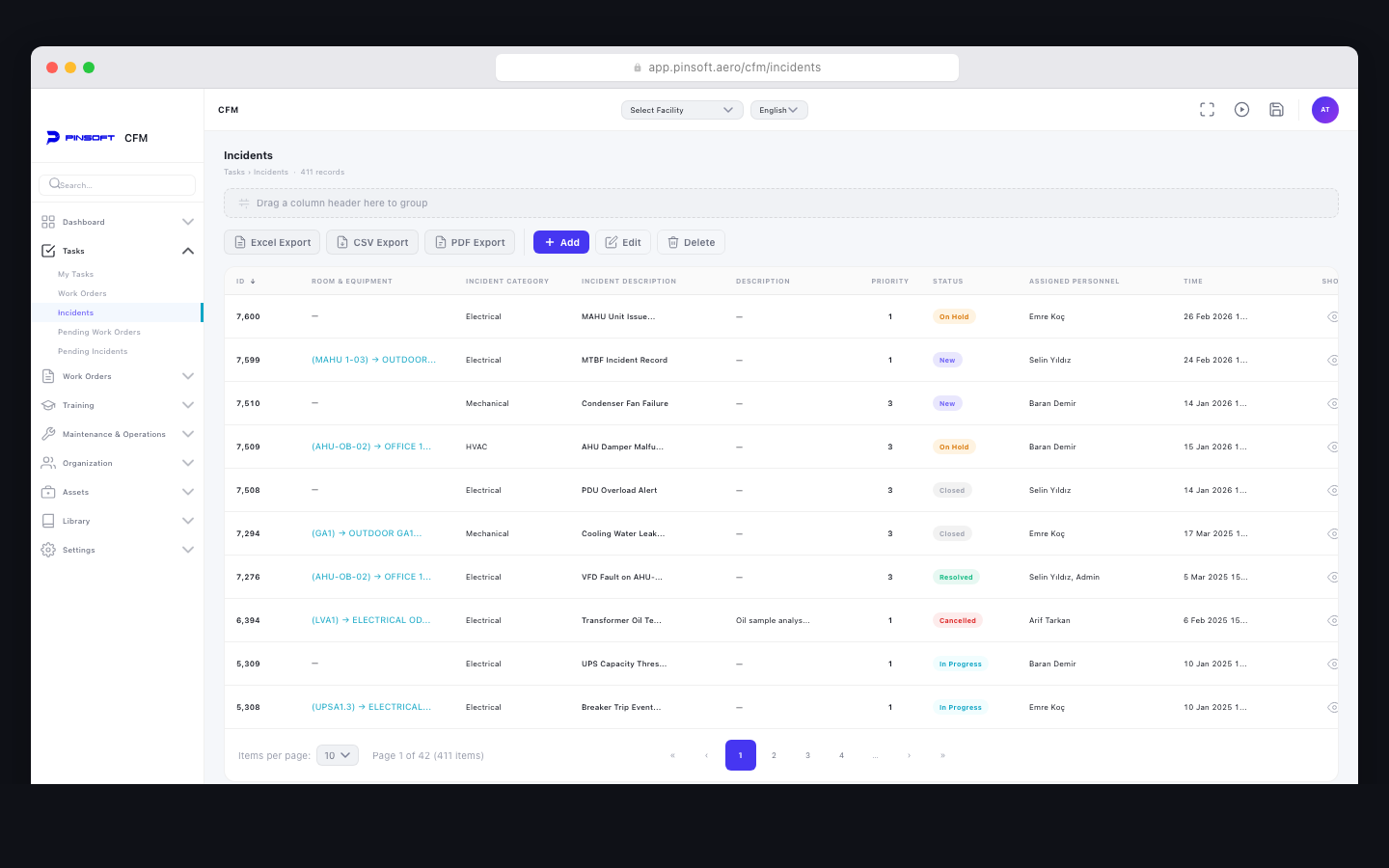 Critical Facility Management — Web Responsive 3