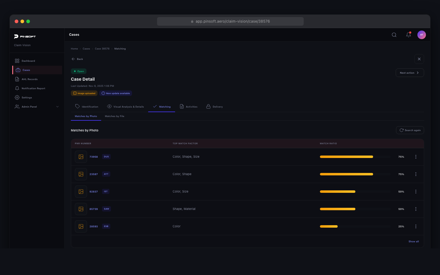 Claim Vision — Web 2