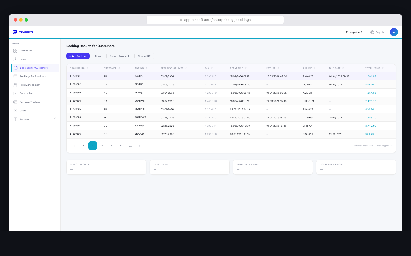 Enterprise GL — Web Responsive 2