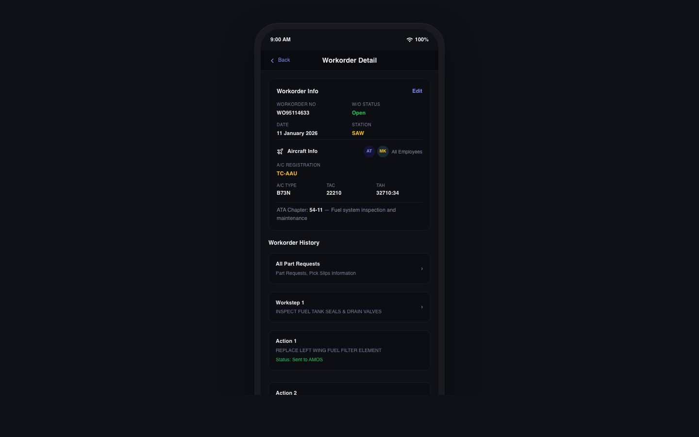 Electronic Technical Logbook — Mobile 3